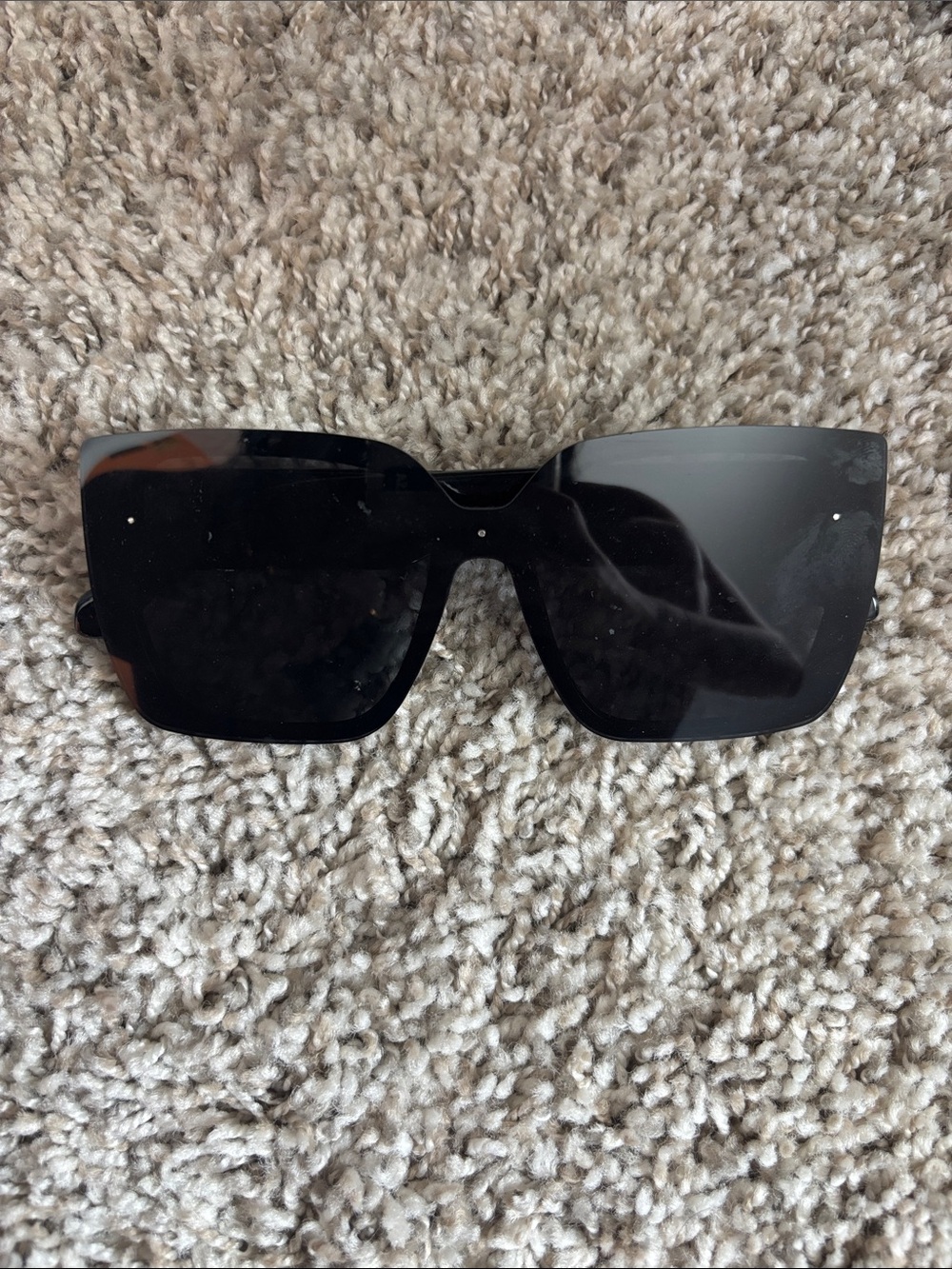 Stylish Oversized Black Shield Sunglasses - Women Accessories